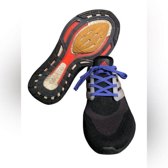 Adidas Ultraboost Black with Blue and Orange Accents - Picture 5 of 5